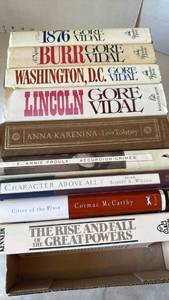 lot 3048 image: Hardback books including Gore Vidal