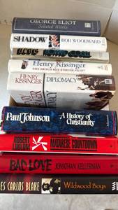 lot 3050 image: Henry Kissinger and more hardback books
