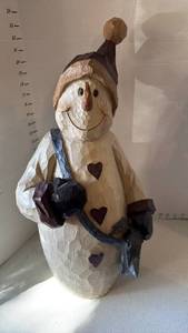 lot 3117 image: Snowman figurine 23 in tall