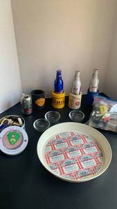 lot 3243 image: Budweiser and matches lot