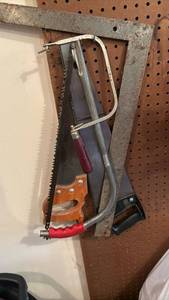 lot 3408 image: Saws and T square