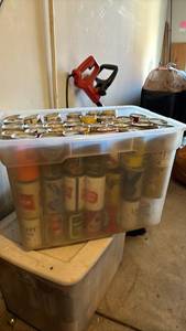 lot 3419 image: Beer can Collection in tub