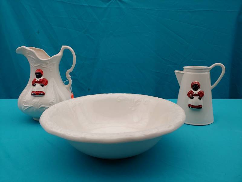 lot 5117 image: Ironstone Pitcher and Wash Basin Bowl