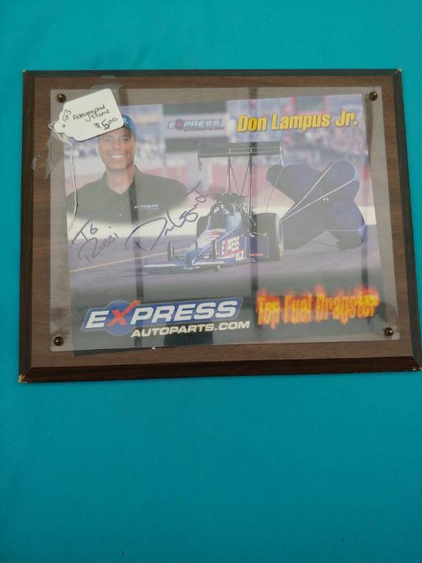 lot 5036 image: Autographed Don Lampus Jr Picture