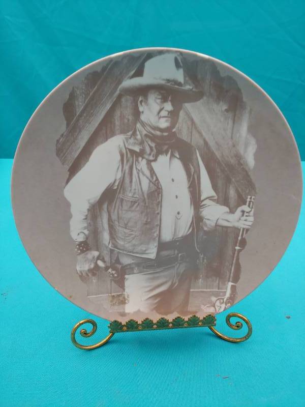 lot 5141 image: John Wayne Collector Plate