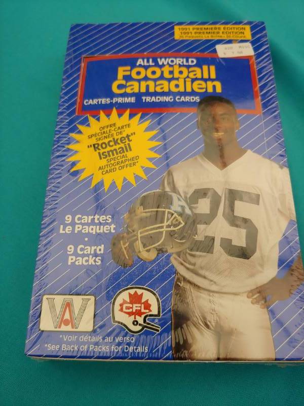 lot 5258 image: Sealed All World Football Canadien Cards
