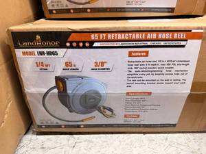 lot 8111 image: LHR-HR65 - LHR-NAB20 - 65ft Retractable Air Hose Reel - Unused