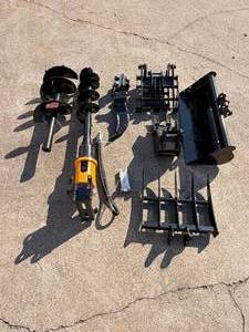 lot 51 image: CAPTOK - Mini Excavator 8-Piece Attachment Set - Unused