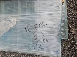 lot 11192513 image: Bundle of 10 green roof panels 12 ft long