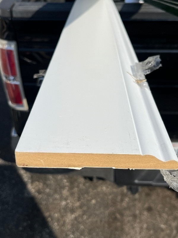 lot 367 image: White Trim Board - Quality Baseboard Trim 5 � x 8