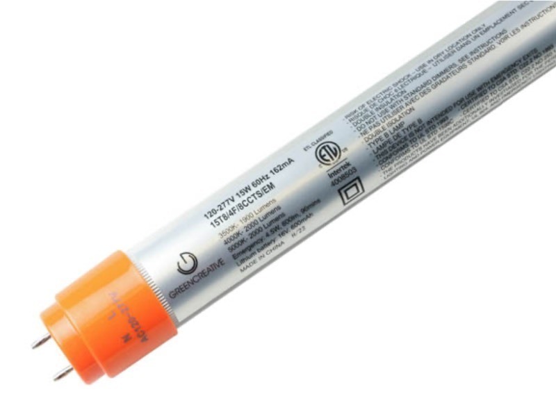 lot 227 image: Green Creative 15W Color Selectable Ballast Bypass Emergency LED Tube 4 Retails $98