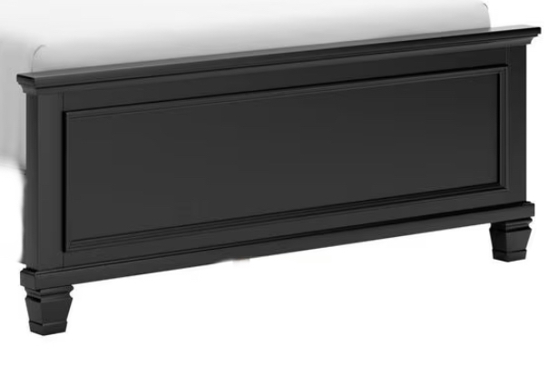 lot 21 image: B687-56 KINGCAL KING PANEL FOOTBOARD Black Comes as pictured