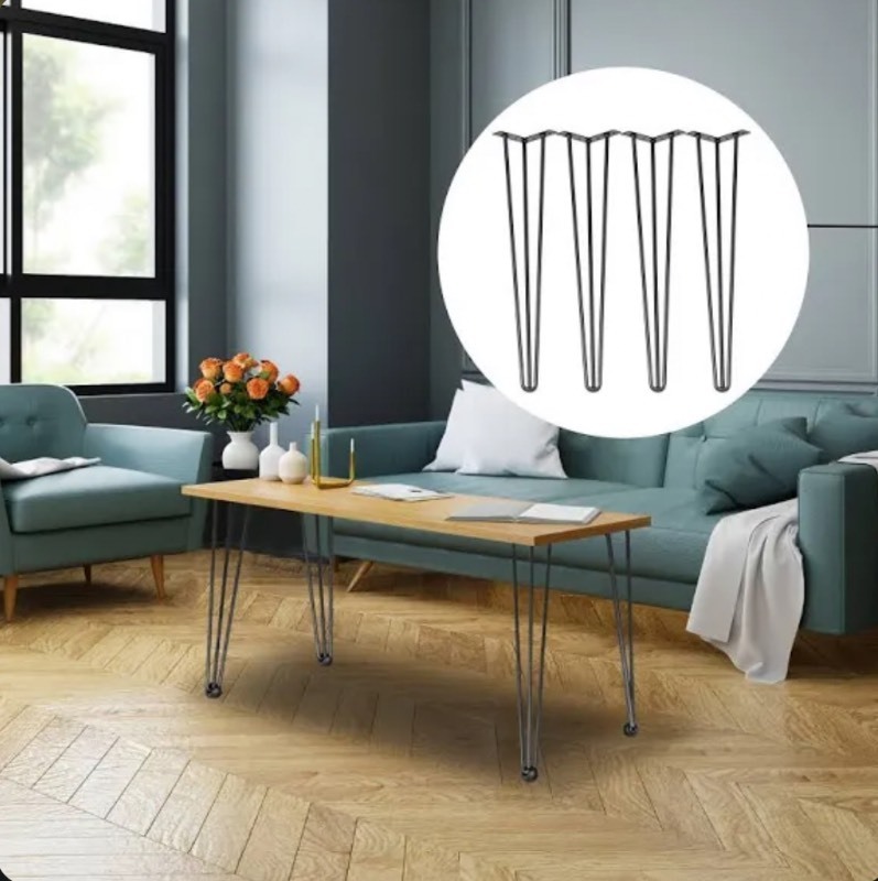 lot 162 image: VEVOR Hairpin Table Legs - Comes as Pictured Legs Only