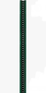 lot 239 image: Bundle of 3 Heavy Duty Steel U Posts Green 2 x 8