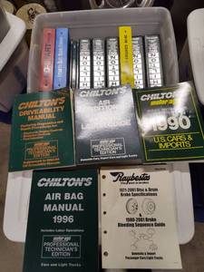 lot 9 image: 1990s Chilton Auto Repair Manual Collection