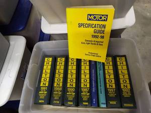 lot 11 image: Chilton Professional Auto Repair Manual Collection 1987-1998