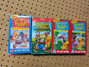 lot 30 image: Disney Winnie the Pooh VHS Collection - 4 Classic Stories