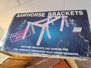 lot 41 image: Hart Industries Contractor Grade Sawhorse Brackets Set