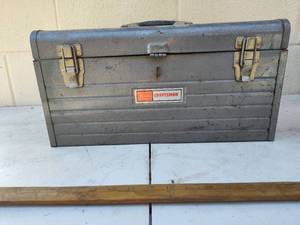 lot 46 image: Sears Craftsman Tool Box with Grease Gun Set