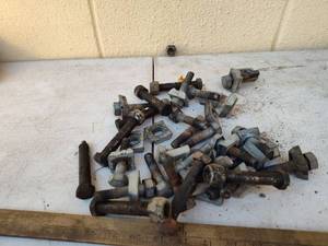 lot 59 image: Industrial Square Head Bolts and Nuts Collection