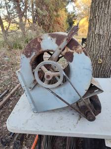 lot 74 image: Industrial Belt-Driven Squirrel Cage Blower Fan
