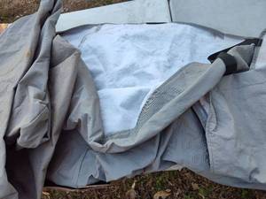 lot 80 image: Traditional Gray Canvas Spats with Black Straps