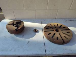 lot 90 image: Large Industrial Lathe Chuck