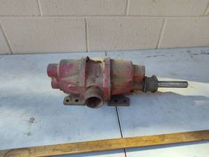 lot 94 image: Industrial Red Cast Iron Water Pump
