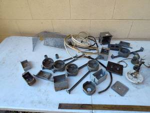lot 99 image: Collection of used electrical junction boxes