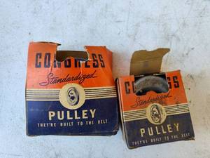 lot 112 image: Congress Standardized Pulley Boxes - Original Industrial Packaging