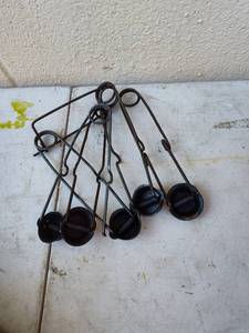 lot 119 image: Cast Iron Wall Hook Set
