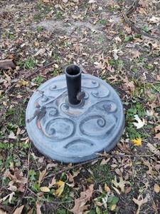lot 153 image: Cast Iron umbrella Stand with Scroll Design