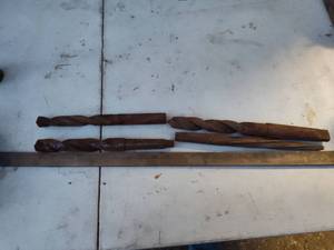 lot 162 image: Traditional Wood Auger Drill Bits Set