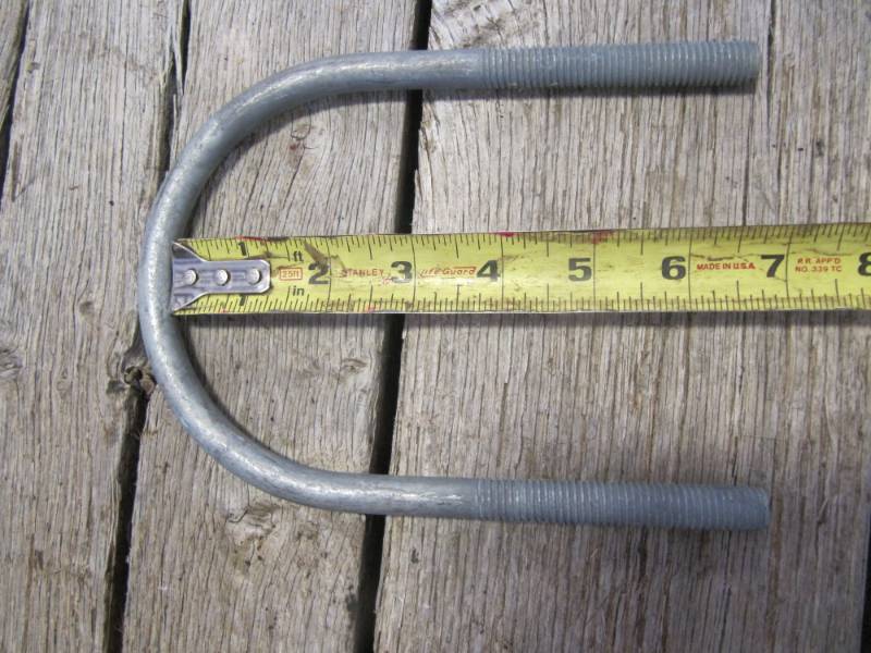 lot 974 image: Box of U-bolts 4 12 wide x 6 12 long x 12