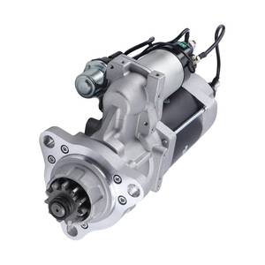lot 1010 image: $220 8200308 New 39MT Starter Fit for Ford Mack Kenworth Freightliner Volvo Heavy Duty Trucks 12V 11T Cummins ISX M11 N14 Caterpillar Delco Rotatable 3103304 8201079
