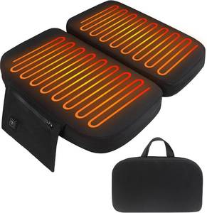 lot 2021 image: Heated Stadium Seats for Bleachers, Thicken Memory Foam Folding Heated Seat Cushion, Heating Camping Chair Seat Pad Cordless, Seat Warm for Office Chair Power Bank Not Include
