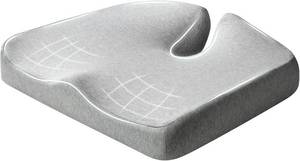 lot 2030 image: Seat Cushions, Memory Cotton Cushions, Office Chairs and Cars for Ultimate Comfort, Size up Premium Durable (Gray) 21.5  17.7  4 inches
