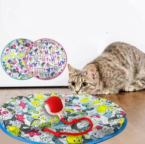 lot 2034 image: Interactive Mouse-Catching Cat Toy with Motion Sensor  Rechargeable Ball with Beep & LED Lights  Engaging Game for Indoor Cats, Reduces Boredom & Encourages Play (Blue Single Layer)