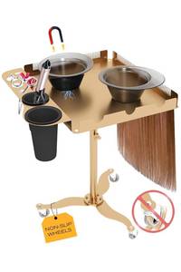 lot 2090 image: Hair Salon Tray-Salon Tray on Wheels, Salon cart for Hair Stylist Salon Rolling Tray Hairstylist Tray Color Trays for Salon Salon Table Hairstylist cart with Wheels Salon Tray Hair Stylist cart.