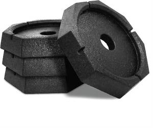 lot 2100 image: $150 SnapPad Xtra (4-Pack)  Four-Point RV Leveling System Featuring 9 Round Jack Feet  Adds 61% Additional Surface Area for Stability, 5 lbs Per Pad & 11 Total Width  Must-Have RV Accessories