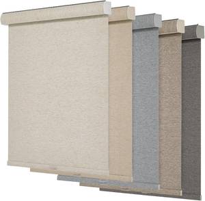 lot 2110 image: Custom Now Persilux Blackout Roller Shades for Windows,Cordless,Linen Fabric,Roller Blinds for Windows,Thermal Insulated Fabric UV Protection,Window Shades for Home,Office,Bedroom,Door,Blackout-Cream,Custom Now