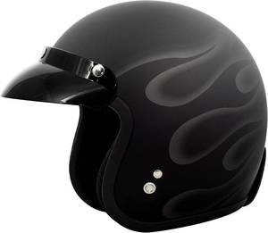 lot 2149 image: VCAN V85C 34 Open Face Motorcycle Helmet DOT Approved Size XL