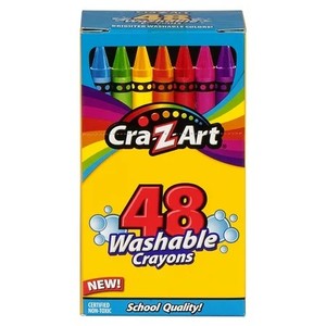 lot 3001 image: Cra-Z-Art 48 Count Multicolor Washable Crayon, Children to Adult, Back to School Supplies