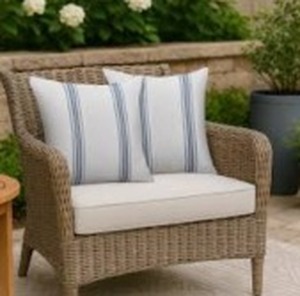 lot 3020 image: Potanhugie OutdoorPillowcowers 18x18 Blue
