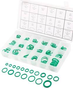 lot 3029 image: RACOONA 270PCS O Ring Kit,Seal Gasket Washer O Ring Kit,Car Accessories 18 Sizes Car Air Conditioning AC O-Ring Gasket Assortment Set,Rubber O-Ring for Automobiles,Machinery,Electrical Appliances