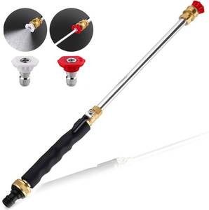 lot 3047 image: 18.0INCH Upgraded Jet Nozzle Power Washer for Garden Hose,Jet Nozzle for High Pressure Hose with 2 High-Pressure Jet Nozzles  High Pressure Washer Tools