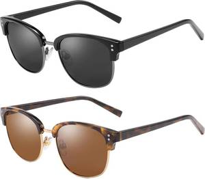 lot 3075 image: Retro Polarized Sunglasses for Women Men UV Protection Womens Mens Stylish Shades
