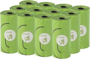 lot 3092 image: 1 Count (Pack of 180) 180 Count 13 x 9 Dog Poop Bags Rolls  Leakproof, Extra Thick & Tear-Resistant Waste Bags for Dogs, Cats & Pets  Unscented, Sturdy & Durable Pet Cleanup Bags for On-The-Go Use