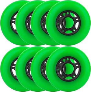 lot 3098 image: 64mm 8-Pack Inline Skate Wheels Outdoor Indoor Roller Blade Wheels 85a Roller Hockey Wheels Inline Wheels Replacement for RipStik, Luggage, Scooter, etc
