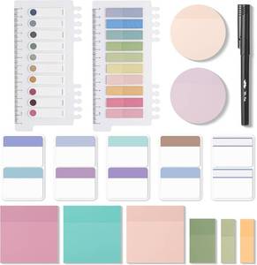 lot 3114 image: Various Mr. Pen Sticky Note Set, 1000 Sheets, Colorful Transparent Bible Notes